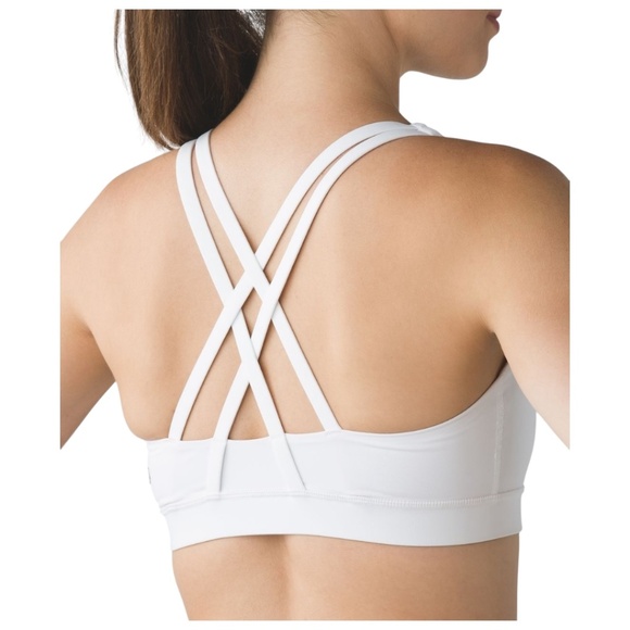 Lululemon Energy Bra - White, Size 8 NWOT, Pads Included - Picture 3 of 8